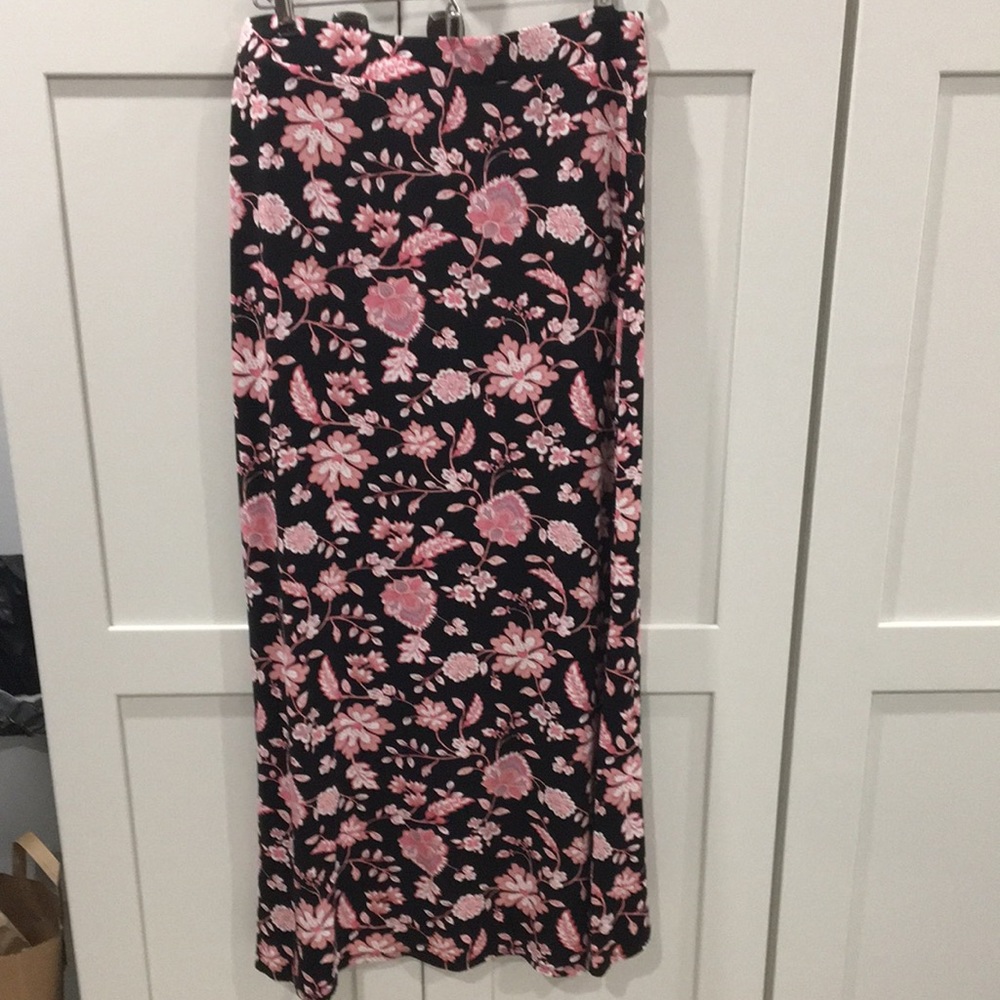 NWOT Loft tulip hem faux wrap maxi skirt sz small - Picture 4 of 5